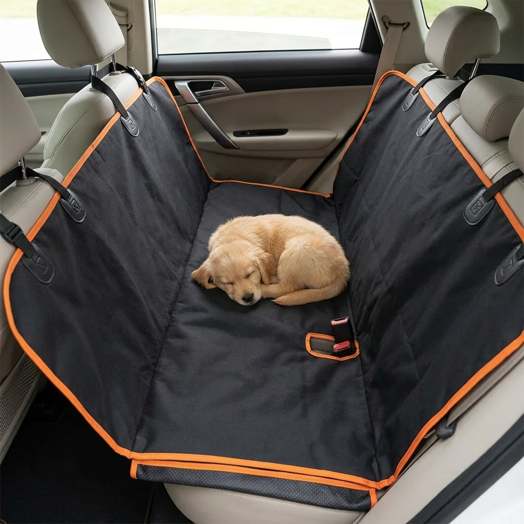 Dog Car Seat Cover Hammock — Waterproof Back Seat Protector