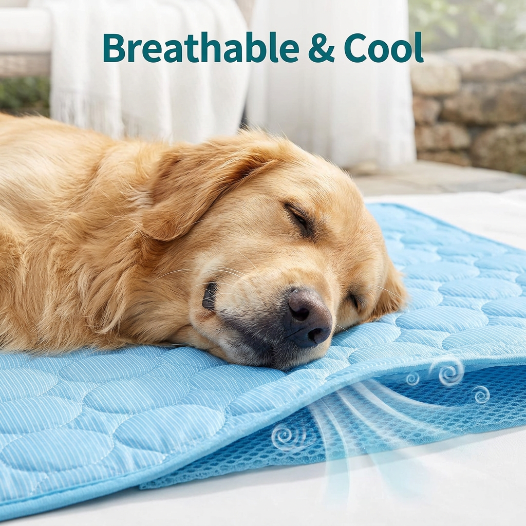 Self-Cooling Pet Mat — Pressure Activated Gel Cooling Pad