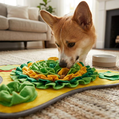 Dog Snuffle Mat — Nose Work Enrichment Foraging Feeder