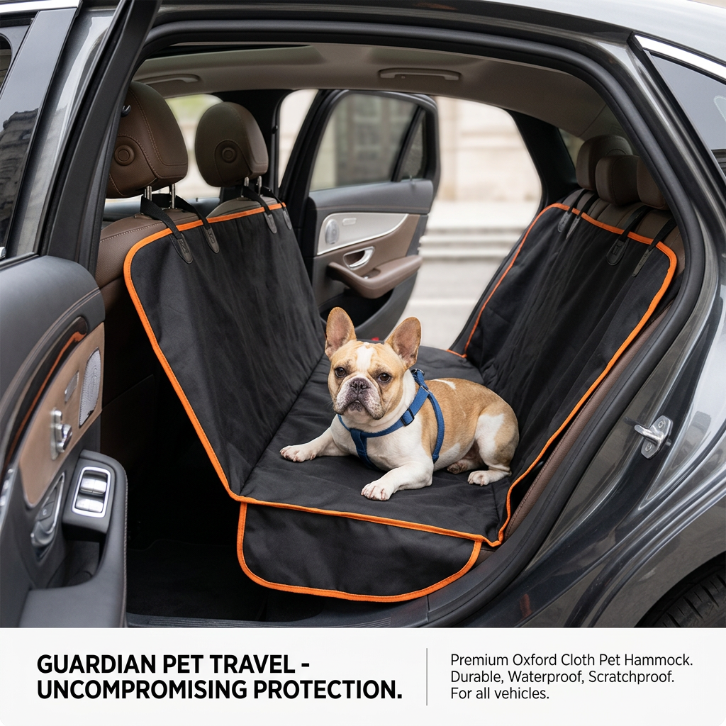 Dog Car Seat Cover Hammock — Waterproof Back Seat Protector