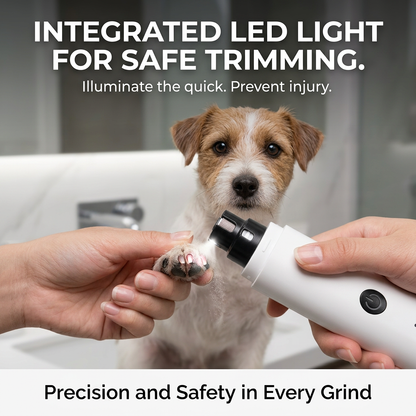 Quiet Dog Nail Grinder USB — Electric Nail File for Dogs and Cats