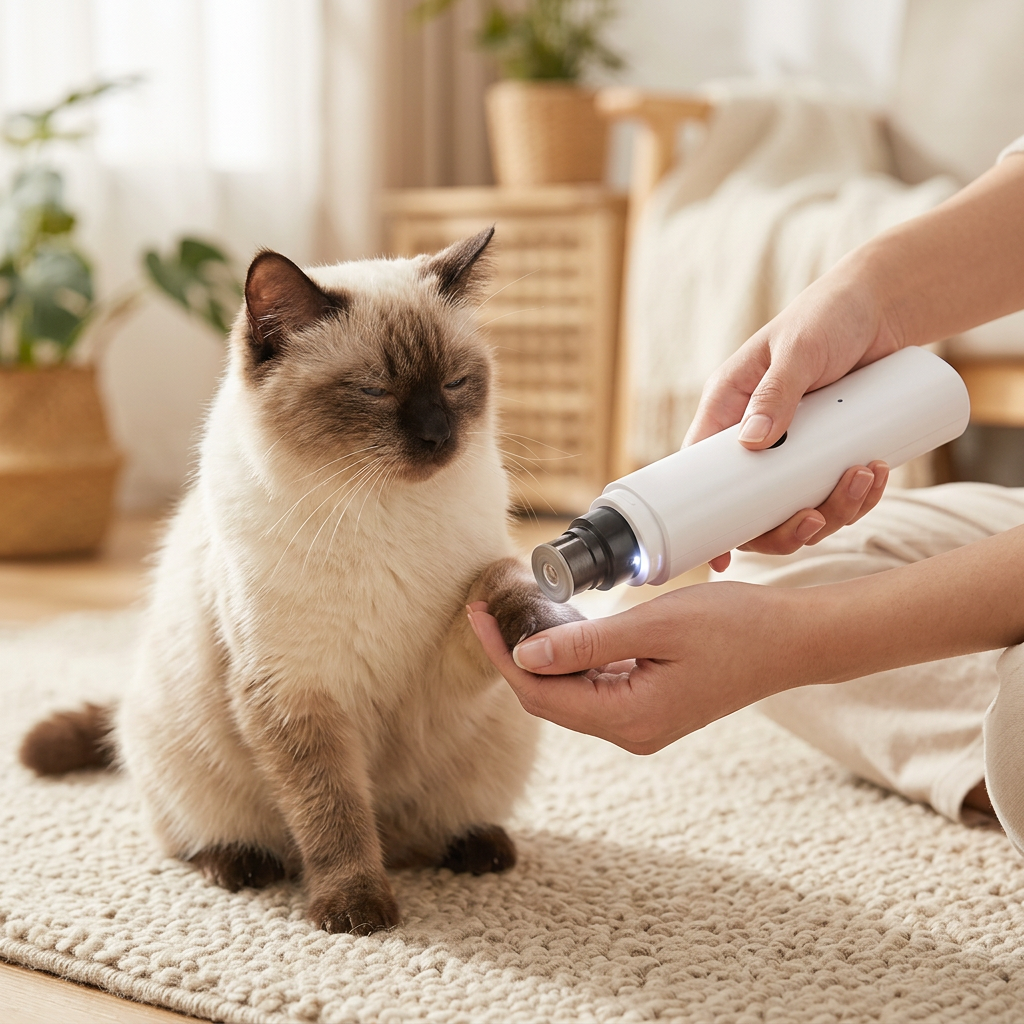 Quiet Dog Nail Grinder USB — Electric Nail File for Dogs and Cats