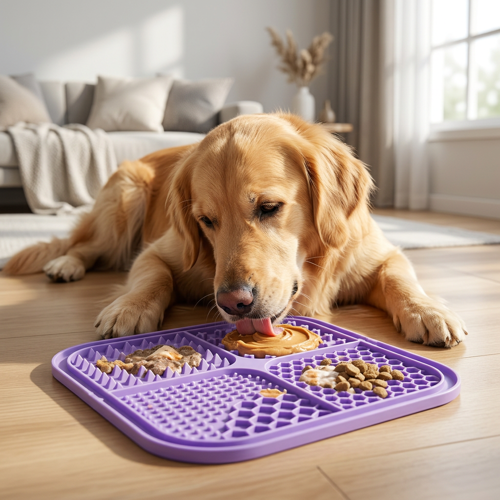 Silicone Lick Mat for Dogs — Slow Feeder Calming Mat
