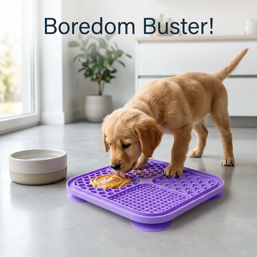 Silicone Lick Mat for Dogs — Slow Feeder Calming Mat
