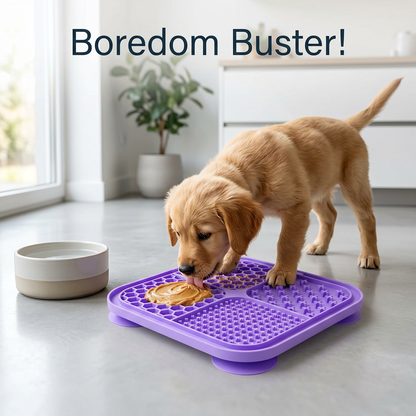 Silicone Lick Mat for Dogs — Slow Feeder Calming Mat