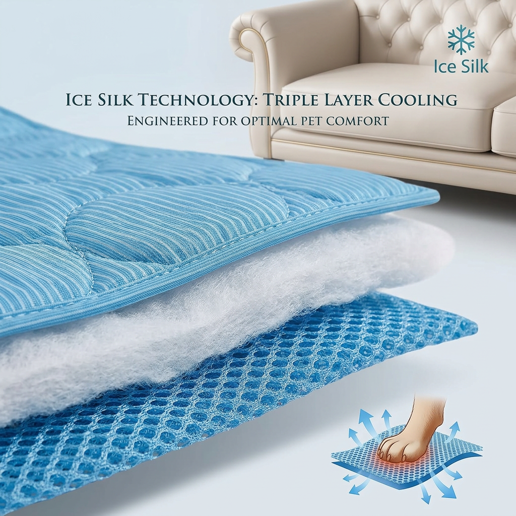 Self-Cooling Pet Mat — Pressure Activated Gel Cooling Pad