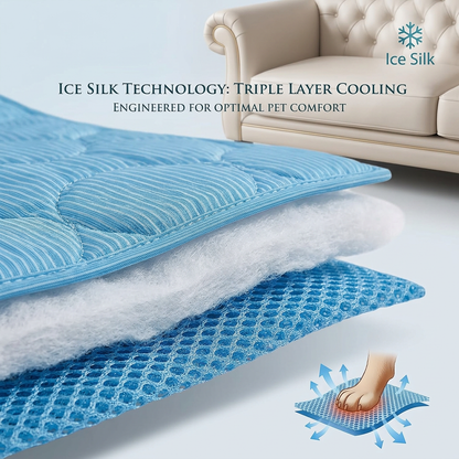 Self-Cooling Pet Mat — Pressure Activated Gel Cooling Pad